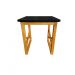 Mesa Quadrada Lateral Apoio sofá Minimalista Madeira 45cm Preto