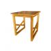 Mesa Quadrada Lateral Apoio sofá Minimalista Madeira Mel 45cm 