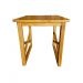 Mesa Quadrada Lateral Apoio sofá Minimalista Madeira Mel 45cm 
