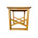 Mesa Quadrada Lateral Apoio sofá Minimalista Madeira Mel 45cm 