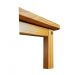Mesa Quadrada Lateral Apoio sofá Minimalista Madeira Mel 45cm 