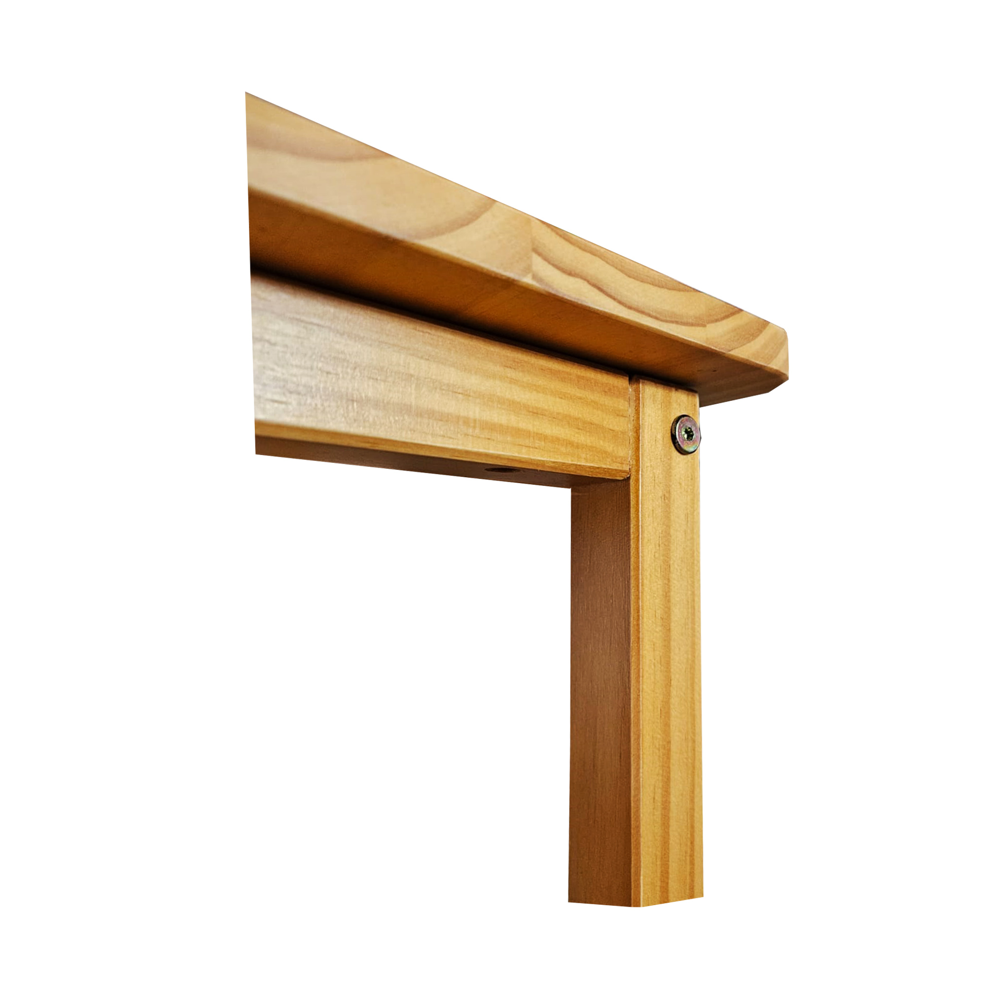 Mesa Quadrada Lateral Apoio sofá Minimalista Madeira Mel 45cm 
