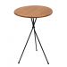 Mesa bistrô sala apoio Mesinha lateral Metal Madeira 60cm