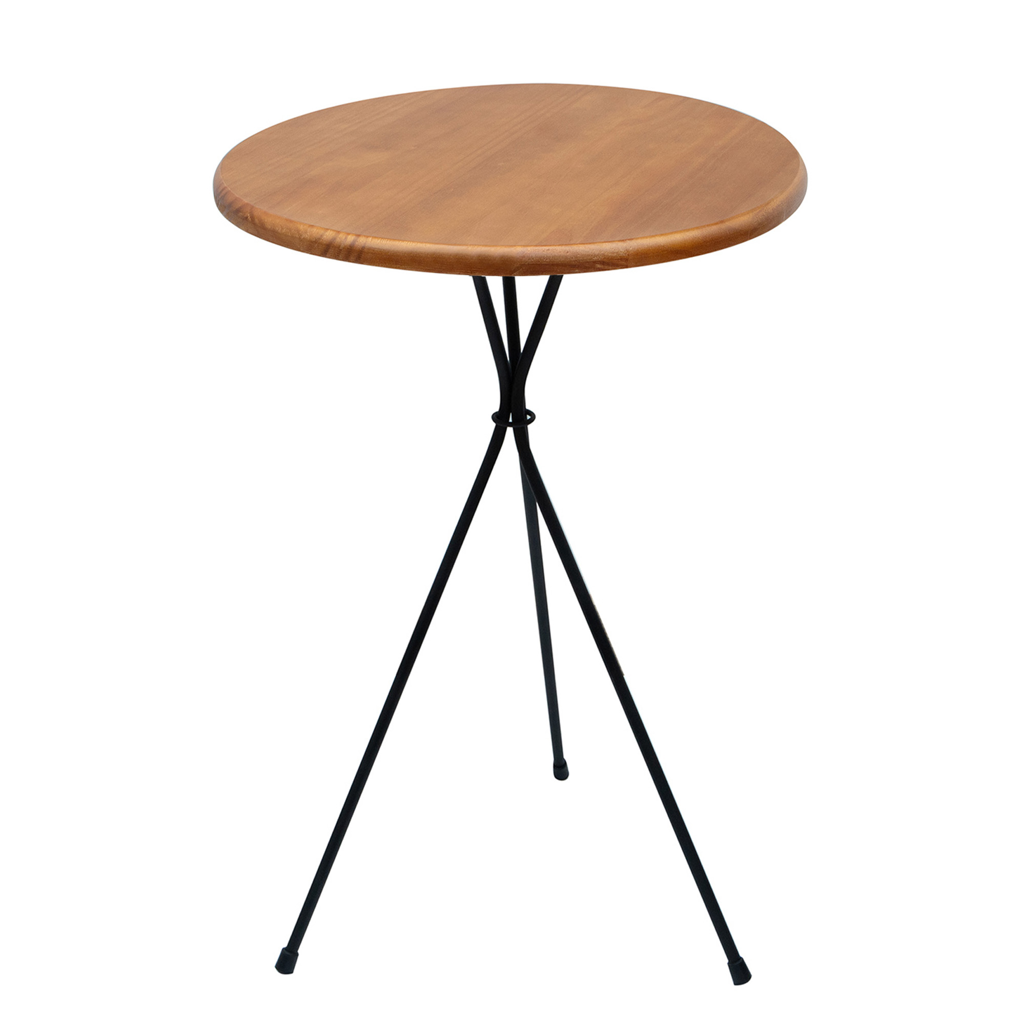 Mesa bistrô sala apoio Mesinha lateral Metal Madeira 60cm
