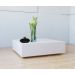 Mesa bloco Branca MDF Mesinha Centro 80cm Minimalista Sala