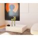 Mesa bloco Branca MDF Mesinha Centro 80cm Minimalista Sala