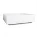 Mesa bloco Branca MDF Mesinha Centro 80cm Minimalista Sala