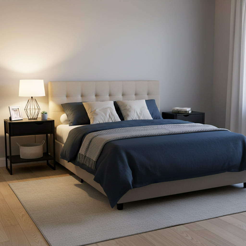 Mesa de cabeceira Black Apoio Cama Lateral Quarto