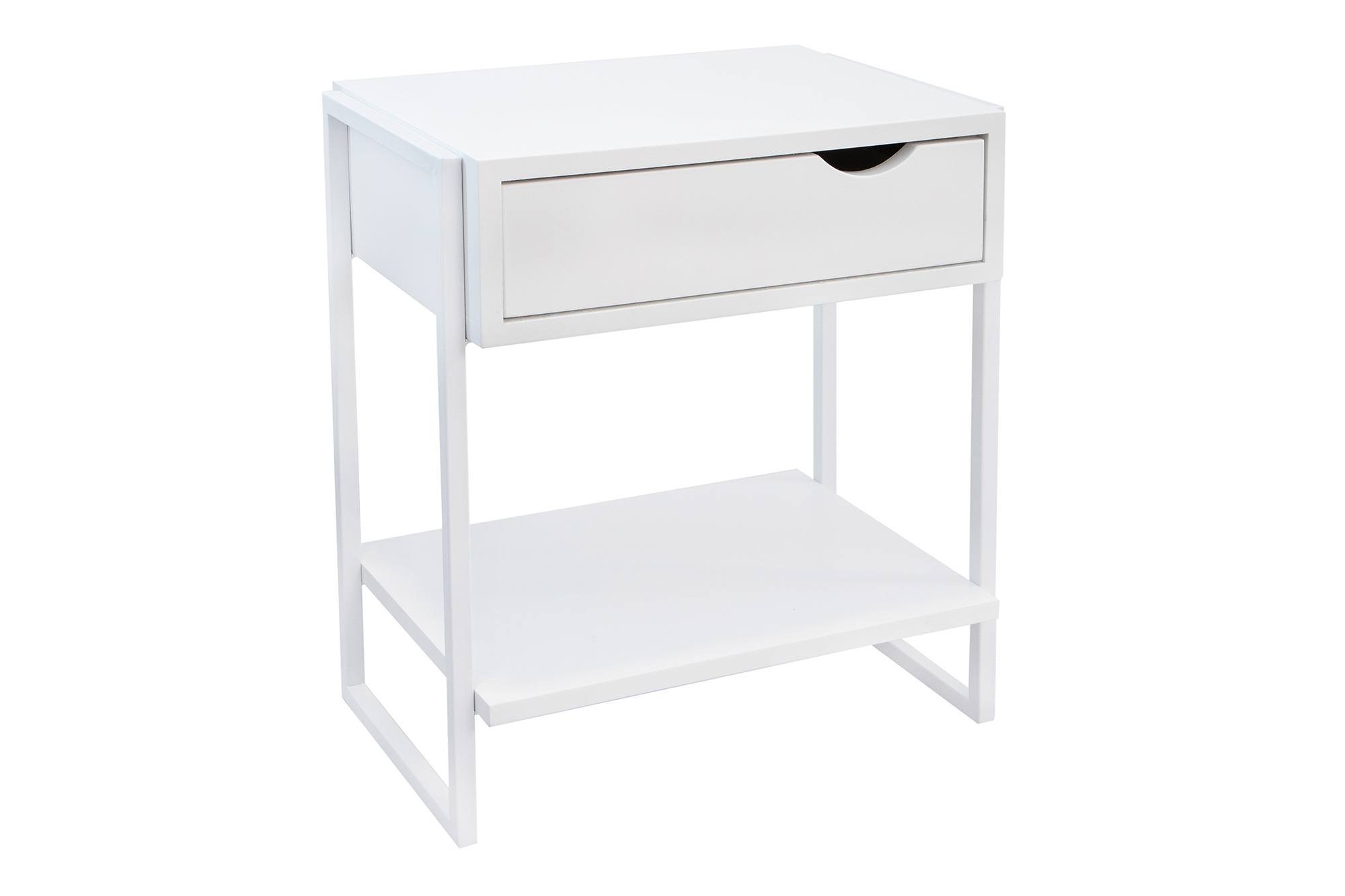 Mesas de cabeceira White Apoio Minimalista Quarto Cama Kit 2 und.