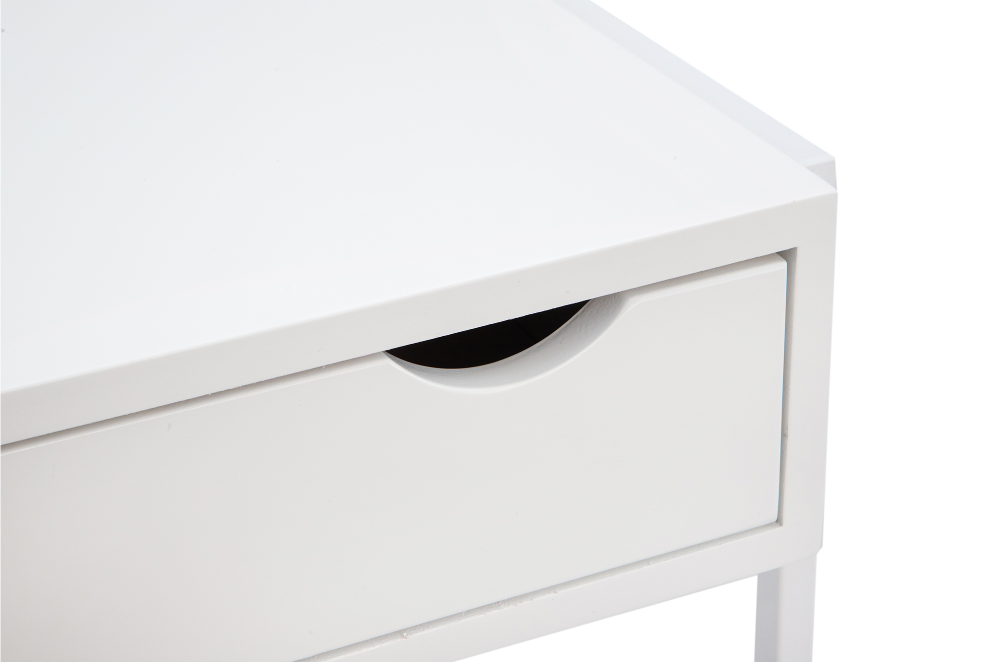 Mesas de cabeceira White Apoio Minimalista Quarto Cama Kit 2 und.