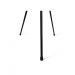 Mesinha metal madeira 45cm lateral bistrô apoio sofá redonda