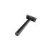 Pé de móveis 18cm Aço reforço Cama Multiuso Preto Fosco - 6unidades