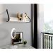 Prateleira MDF + Suporte Quarto Livros Nicho Branco organizador 