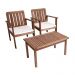 Conjunto Para Jardim 02 Poltronas e 01 Mesa de centro Tokyo ALF80.5PPM
