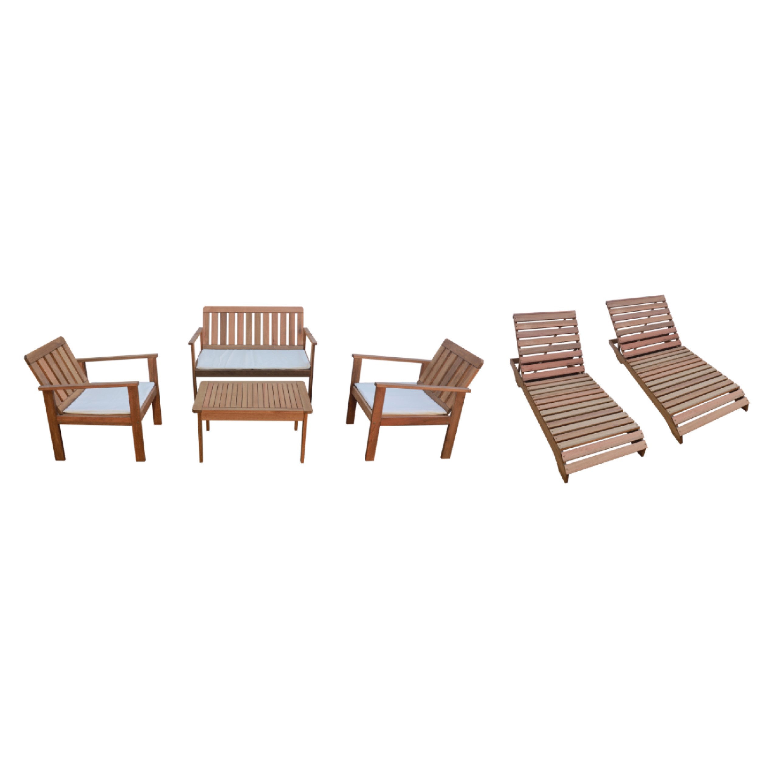 Conjunto Para Piscina E Jardim Tokyo Sofá Poltronas Mesa Espreguiçadeiras
