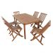 Conjunto de Mesa com 06 Cadeiras em Madeira Levina