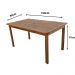Conjunto de Mesa com 06 Cadeiras em Madeira Levina