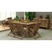 Conjunto de Mesa com 06 Cadeiras em Madeira Levina
