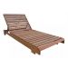 Kit Piscina 2 Espreguiçadeira com colchonetes e Mesa de centro