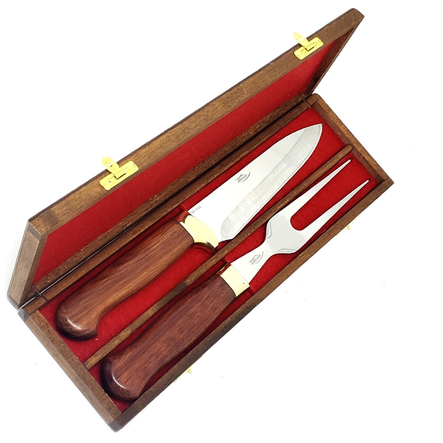 Kit Churrasco Arkhip Baby Grill 6'' Cabo Madeira Caixa