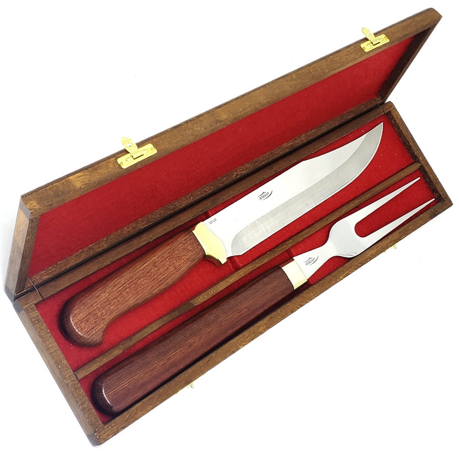Kit Churrasco Arkhip Picanheira Baby Grill 8'' Cabo Madeira Caixa