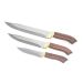 Kit Churrasco e Cozinha Arkhip Trichu 10'' 8'' 5'' Cabo Madeira Caixa