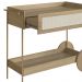 Carrinho Bar Porta Taças 110 CM Pes Metal Oslo 28964 Hanover Artesano