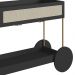 Carrinho Bar Porta Taças 110 CM Pes Metal Oslo 28964 Nero Artesano