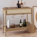 Carrinho Bar Porta Taças 112 CM Pes Madeira Oslo 27964 Hanover Artesano