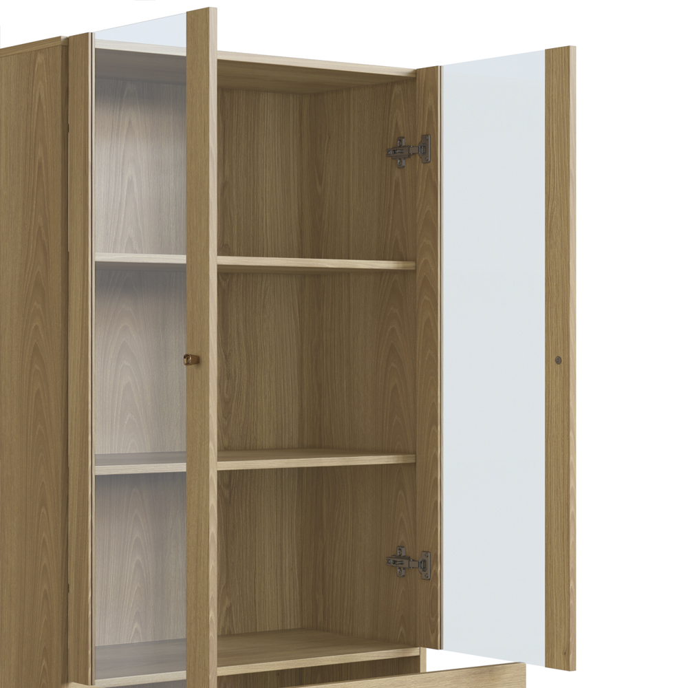 Cristaleira 2 PT Vidro 1 GVT Pes Madeira 27963 Hanover Artesano