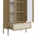 Cristaleira 2 PT Vidro 1 GVT Pes Madeira 27963 Hanover Artesano