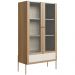 Cristaleira 2 PT Vidro 1 GVT Pes Metal 28963 Hanover Artesano