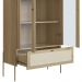 Cristaleira 2 PT Vidro 1 GVT Pes Metal 28963 Hanover Artesano