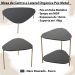 Kit Mesa de Centro e Lateral Organica Pes Metal Dourado Nero Artesano