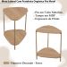 Mesa Lateral Organica Pe Metal Dourado Hanover 28016 Artesano