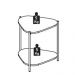 Mesa Lateral Organica Pe Metal Dourado Hanover 28016 Artesano