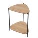 Mesa Lateral Organica Pe Metal Preto Hanover 28016 Artesano
