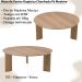 Mesa de Centro Chanfrada Pe Madeira Hanover 28018 Artesano