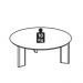 Mesa de Centro Chanfrada Pe Madeira Nero Preto 28018 Artesano