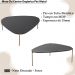 Mesa de Centro Organica Pe Metal Dourado Nero 28015 Artesano