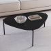 Mesa de Centro Organica Pe Metal Preto Nero 28015 Artesano