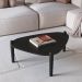 Mesa de Centro Organica Pes Madeira Nero Preto 28011 Artesano