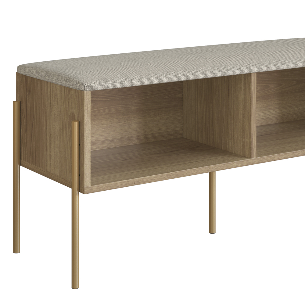 Sapateira Banco 93 CM Pes Metal Oslo 28968 Hanover Artesano