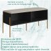 Sapateira Banco 93 CM Pes Metal Oslo 28968 Nero Artesano