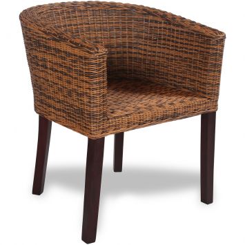 Poltrona Decorativa Medan Rattan Acasa