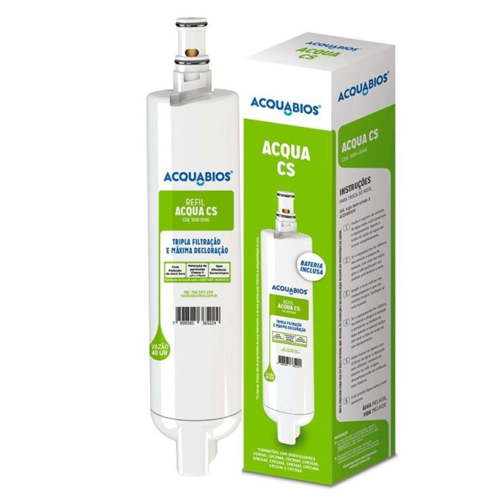 Kit 2 Refil Filtro Compatível Purificador de Água Consul Facilite Acqua CP30/34/35