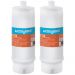 Kit 2 Refil de Reposição Filtro POU Acqua AB230 Tripla Filtração Carvão Ativo Acquabios 1/2'