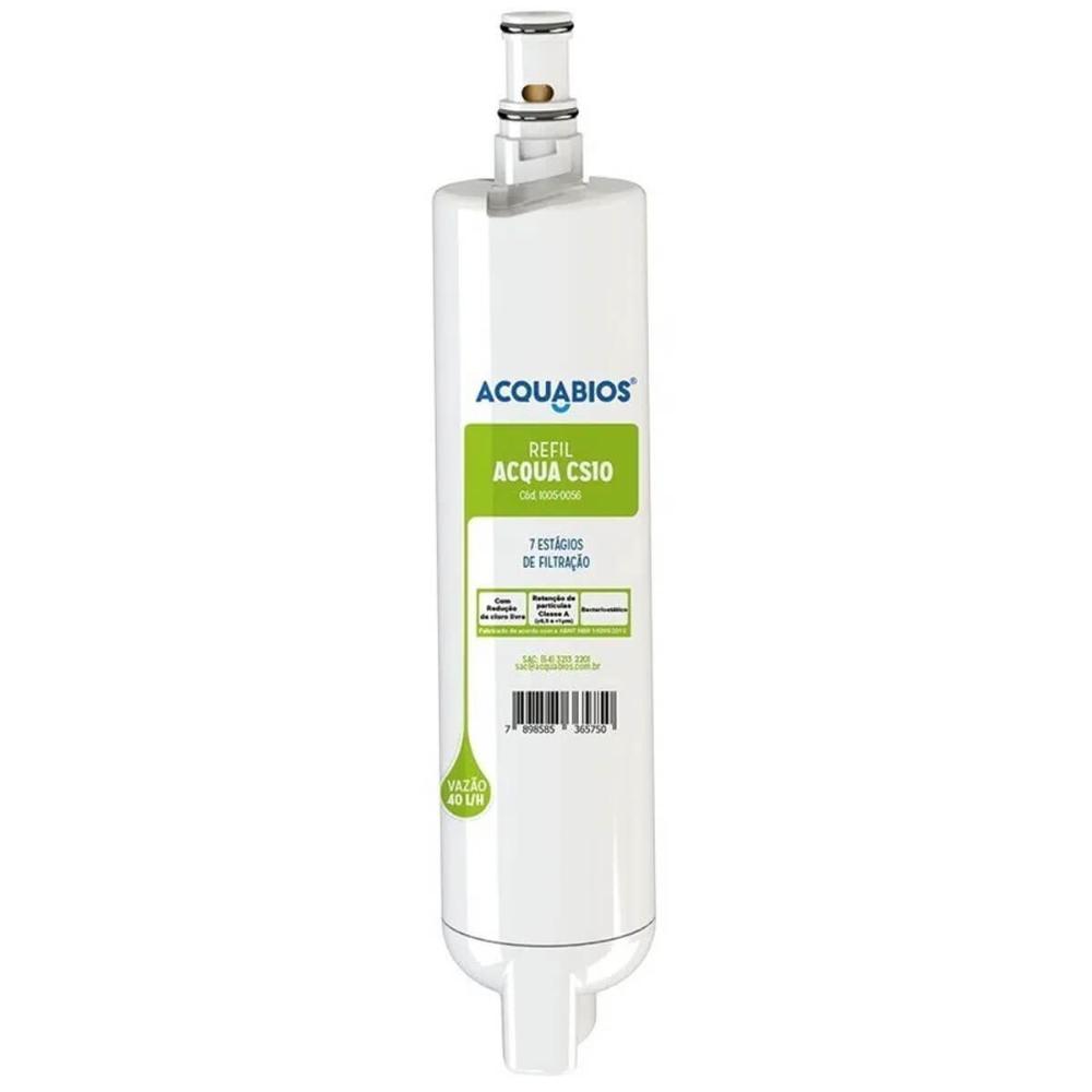 Refil Acqua Filtro Purificador de Água Elétrico CS10 Ultrafiltração Consul Facilite Acquabios