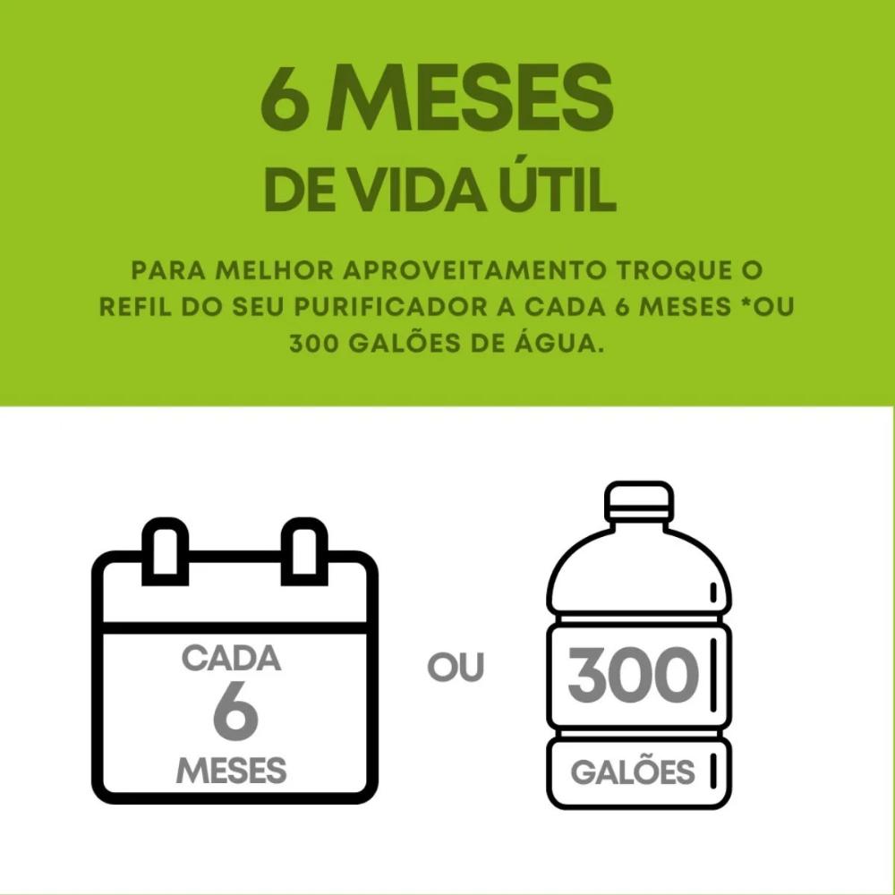 Refil Acqua Filtro Purificador de Água Elétrico CS10 Ultrafiltração Consul Facilite Acquabios