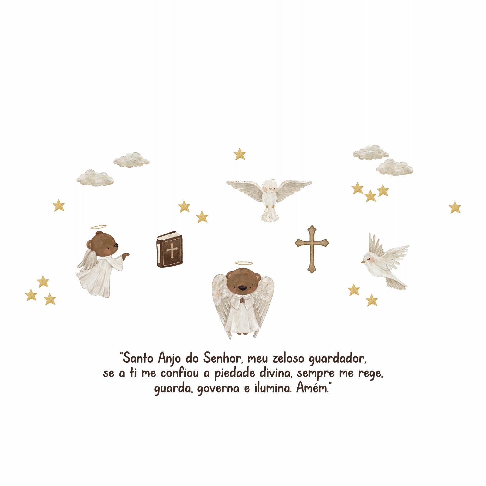 Adesivo de Parede Anjinho - Santo Anjo